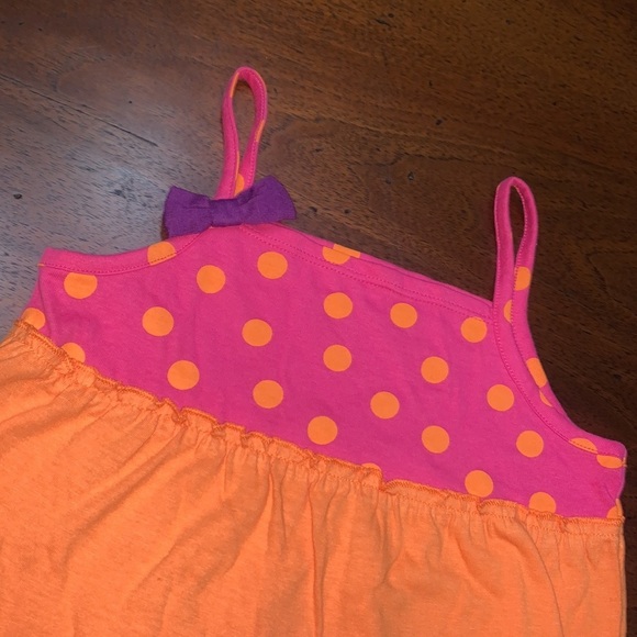 Jumping beans babydoll size 5 pink polka dot tank - Picture 4 of 6